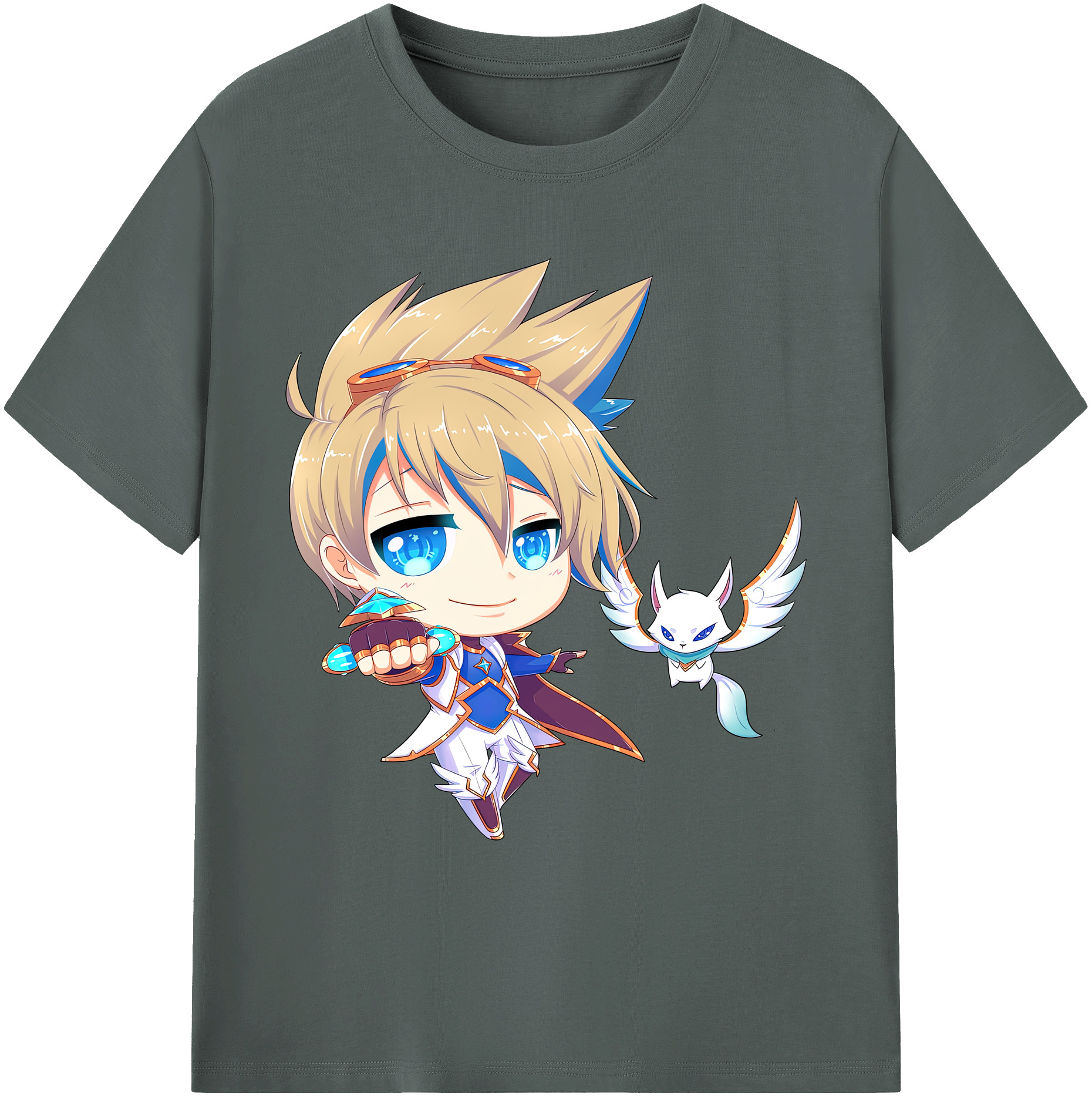 リーグ・オブ・レジェンド League of Legends LOL 綿100％ メンズ半袖Tシャツ｜肌触りやわらか＆通気性